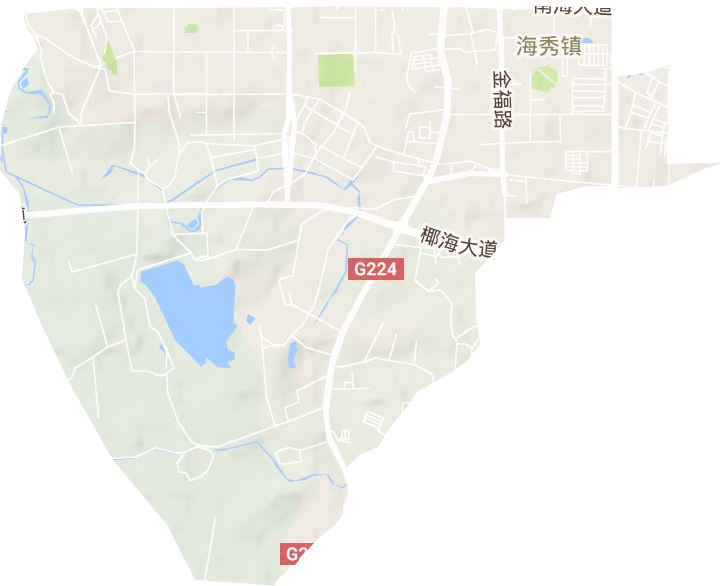 海秀鎮(zhèn)地形圖