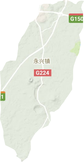 永興鎮(zhèn)地形圖