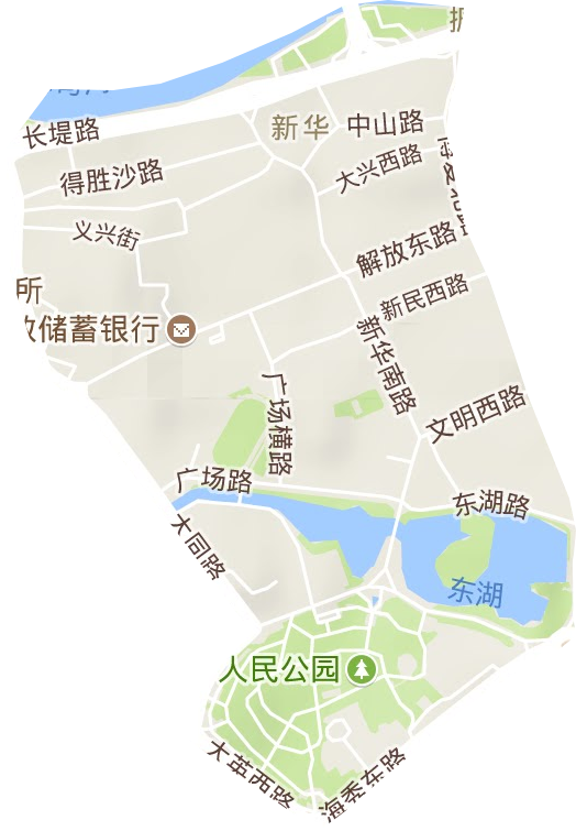 中山街道地形圖
