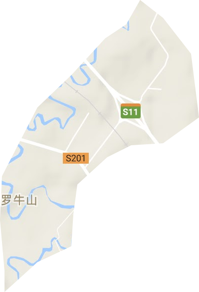 羅牛山農(nóng)場(chǎng)地形圖