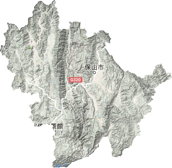 保山市地形圖
