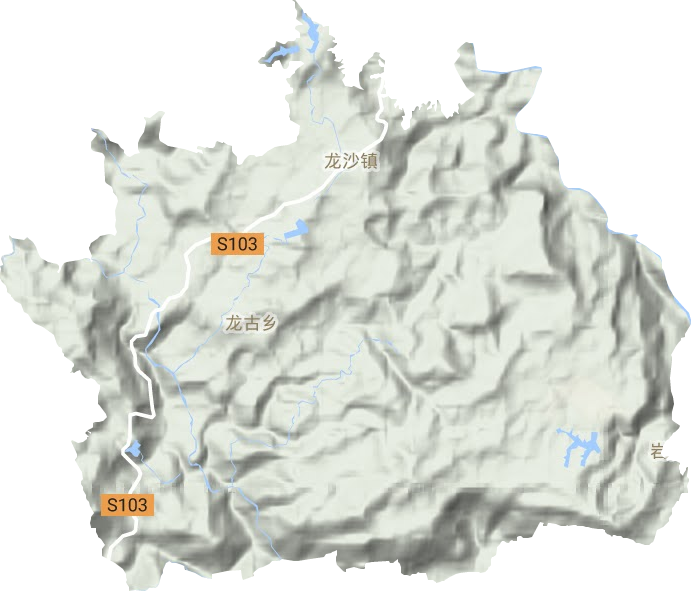 龍沙鎮地形圖