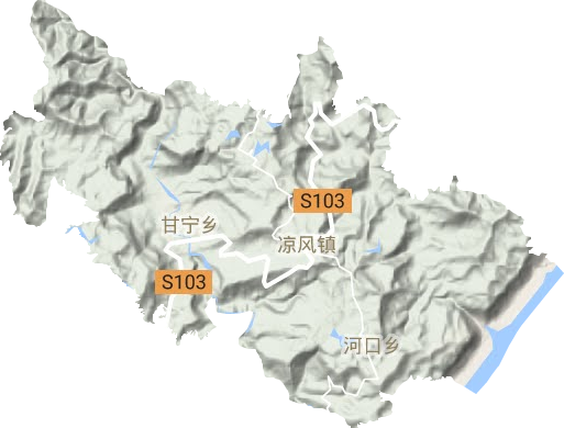 甘寧鎮地形圖