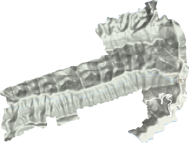 地寶土家族鄉地形圖