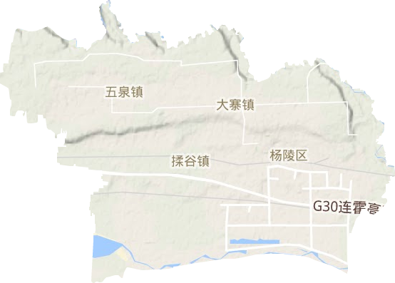 楊陵區地形圖
