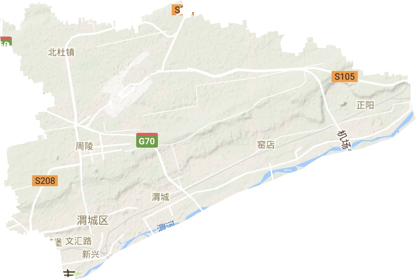 渭城區地形圖