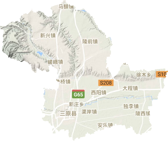 三原縣地形圖