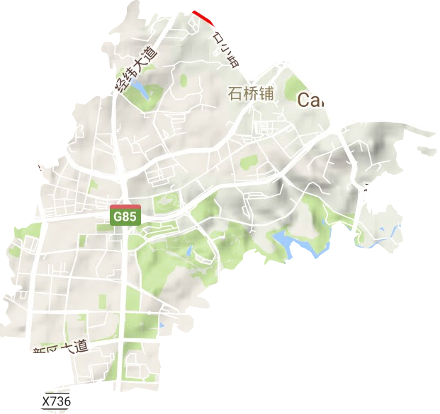 石橋鋪街道地形圖