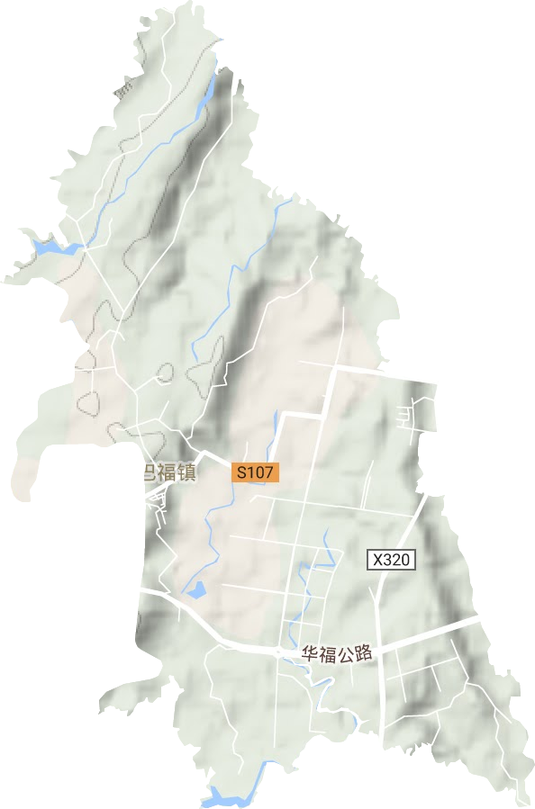 巴福鎮地形圖