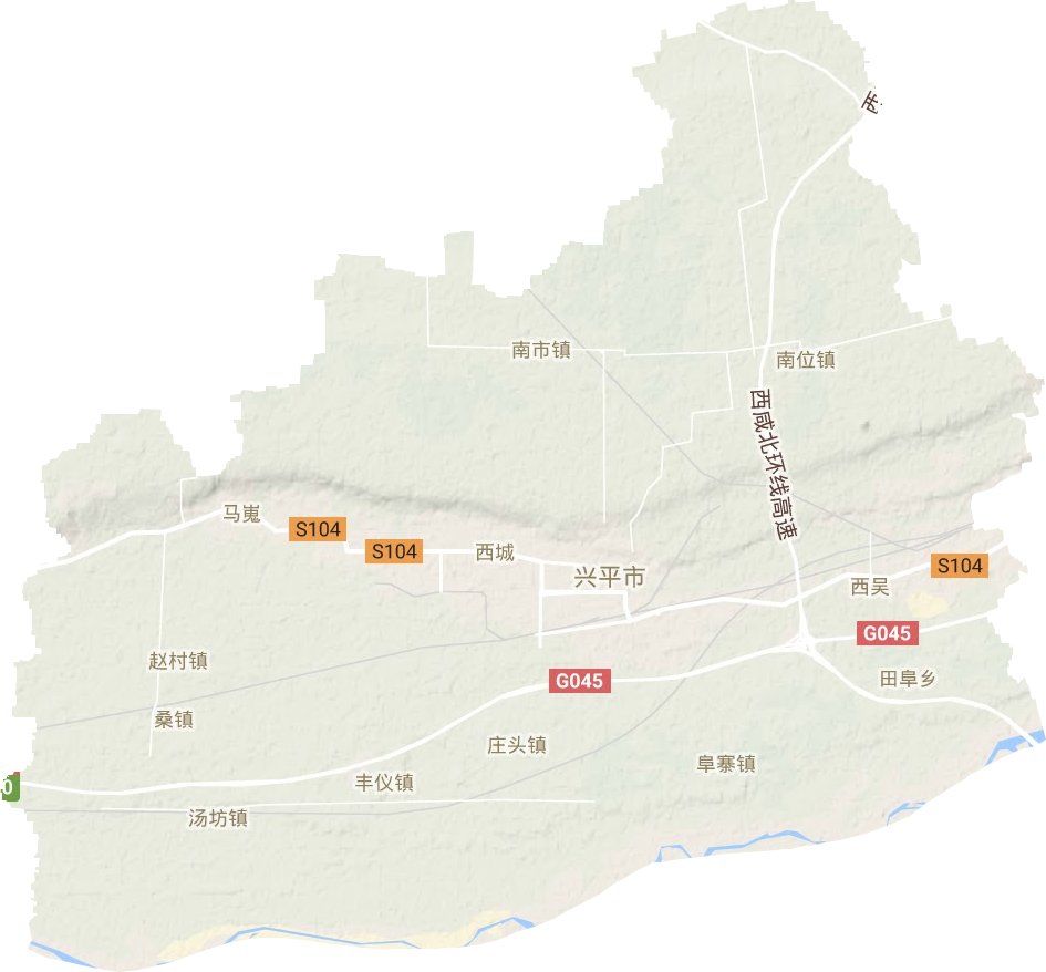 興平市地形圖