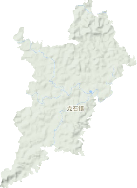 龍石鎮地形圖