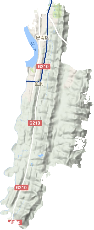 龍洲灣街道地形圖