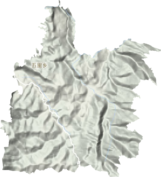 五里鄉(xiāng)地形圖