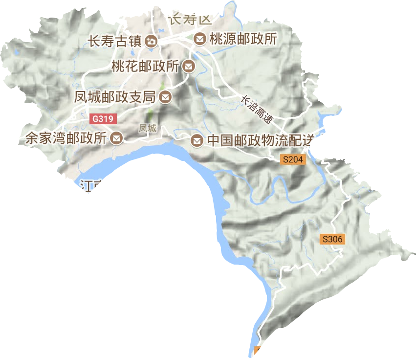 鳳城街道地形圖