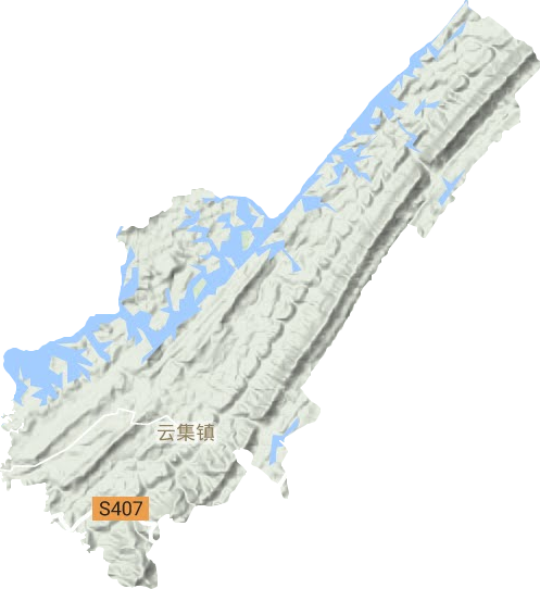 云集鎮地形圖