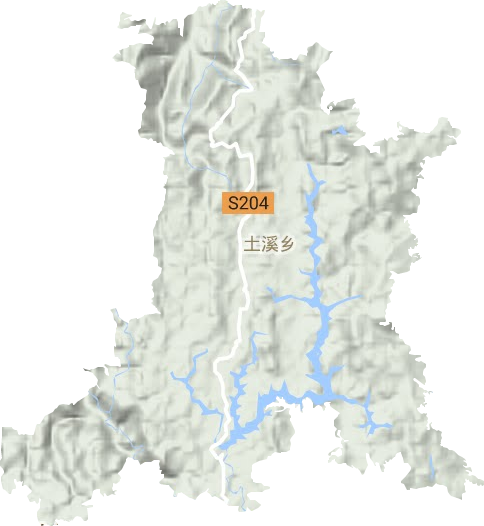 黎香湖鎮(zhèn)地形圖