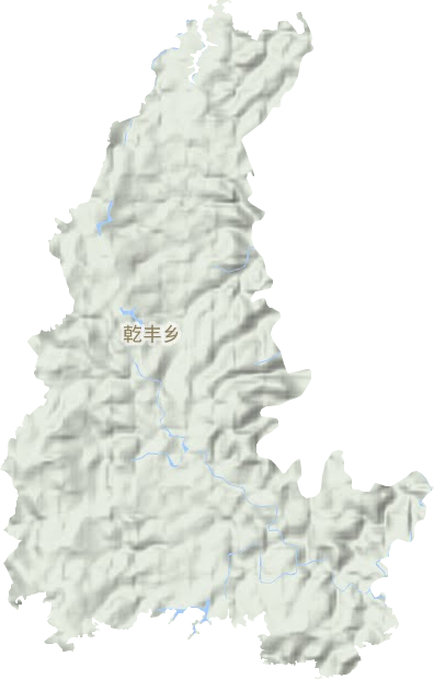 乾豐鄉地形圖