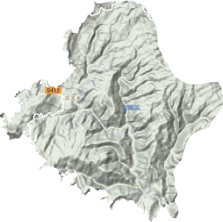 慶元鄉(xiāng)地形圖