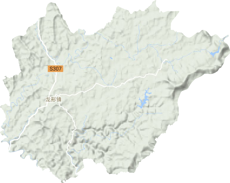 龍形鎮地形圖