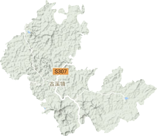 古溪鎮(zhèn)地形圖