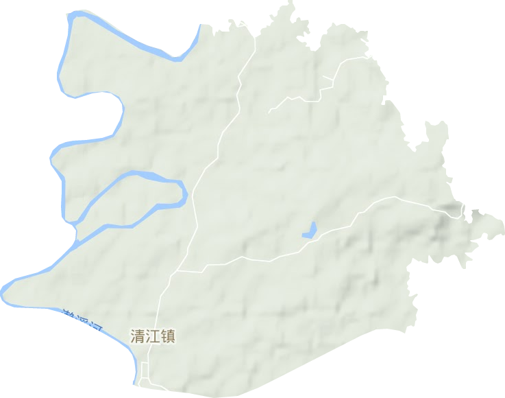 清江鎮(zhèn)地形圖