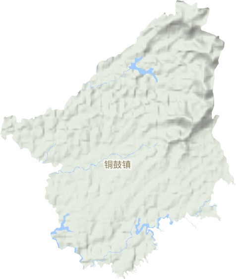 銅鼓鎮地形圖