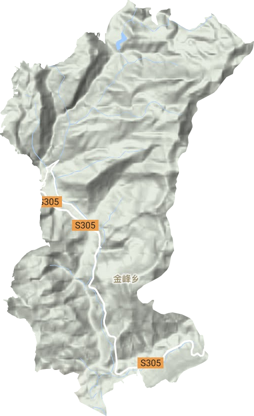 金峰鎮(zhèn)地形圖