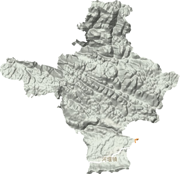 河堰鎮地形圖