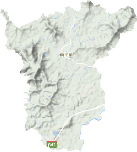 蔭平鎮地形圖