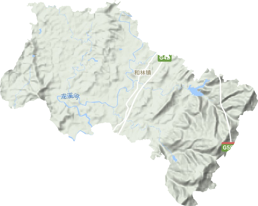 和林鎮(zhèn)地形圖