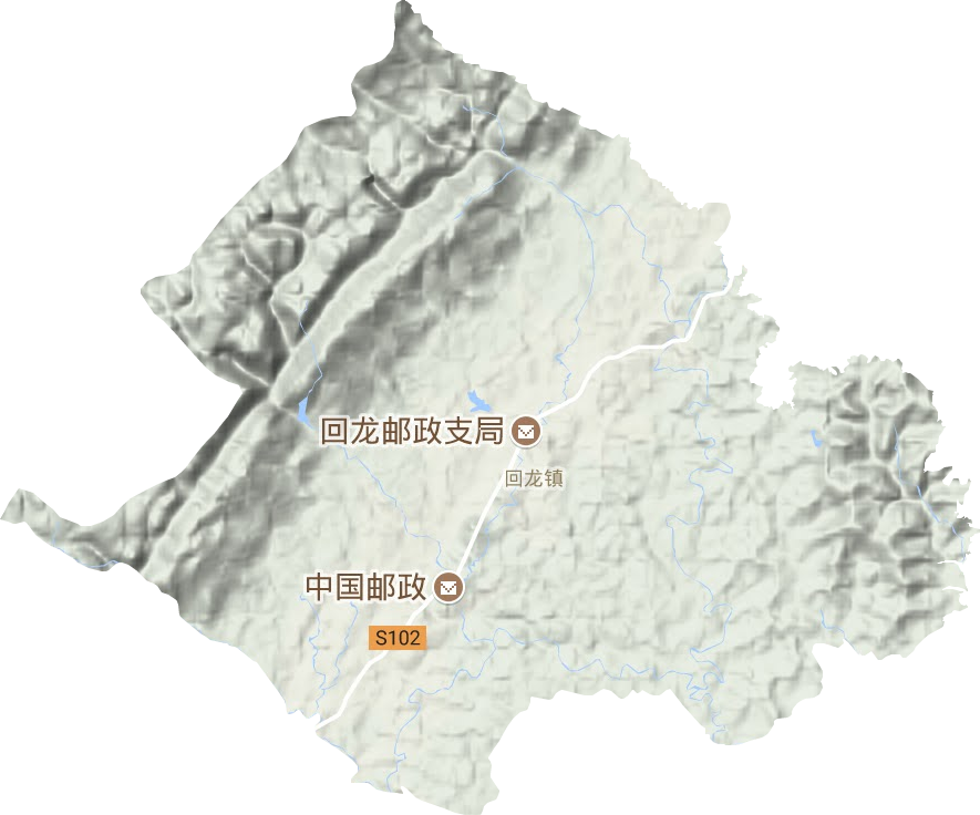 回龍鎮地形圖