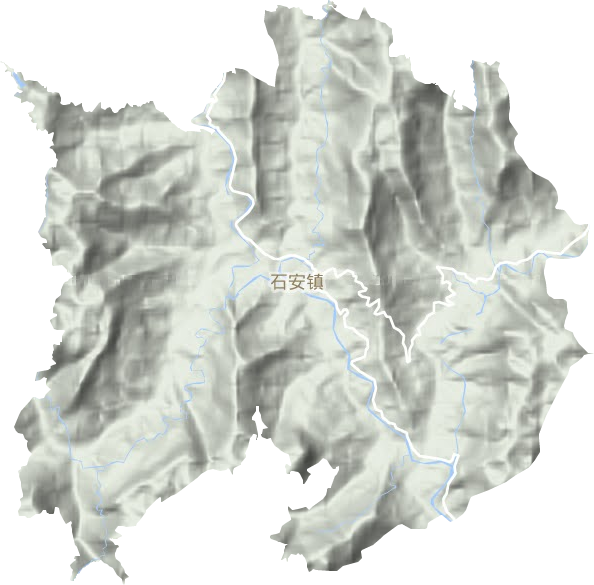 石安鎮地形圖