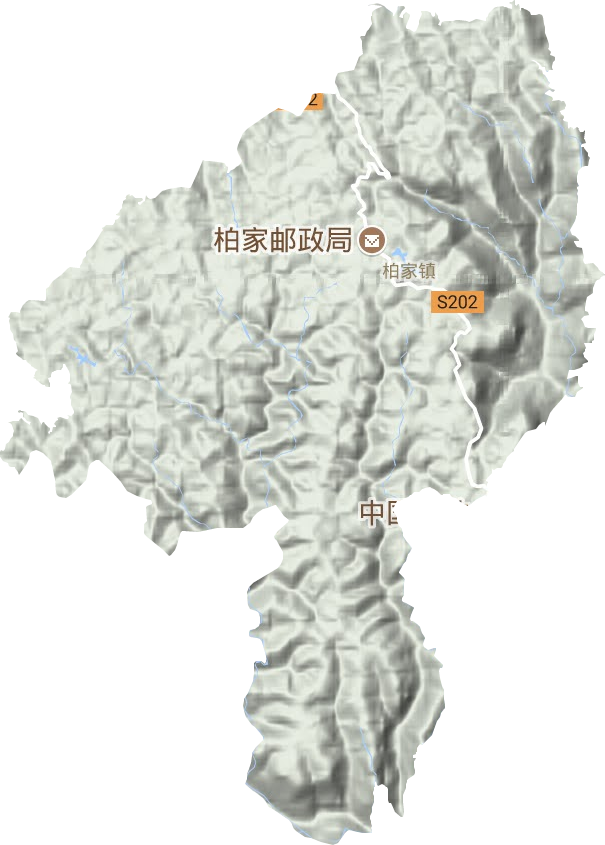 柏家鎮地形圖