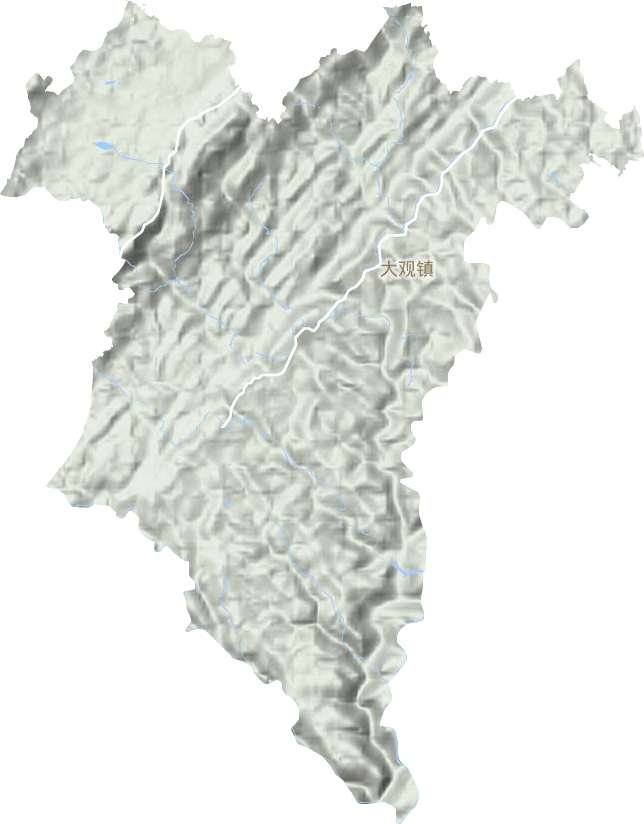 大觀鎮地形圖