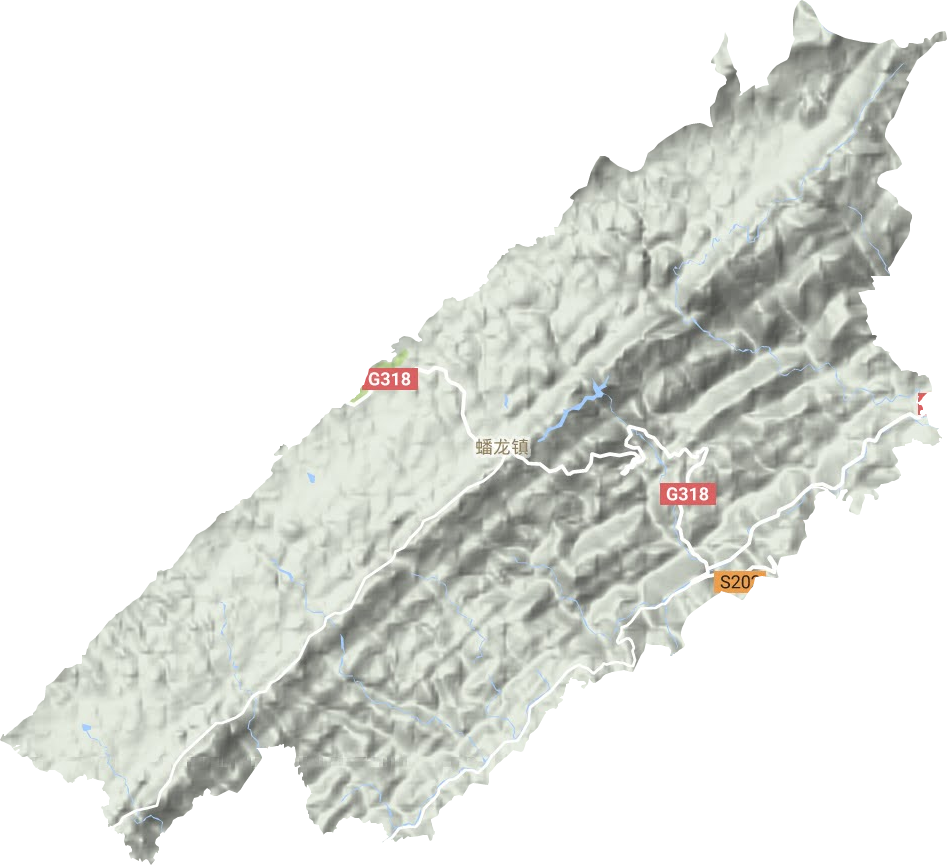 蟠龍鎮地形圖