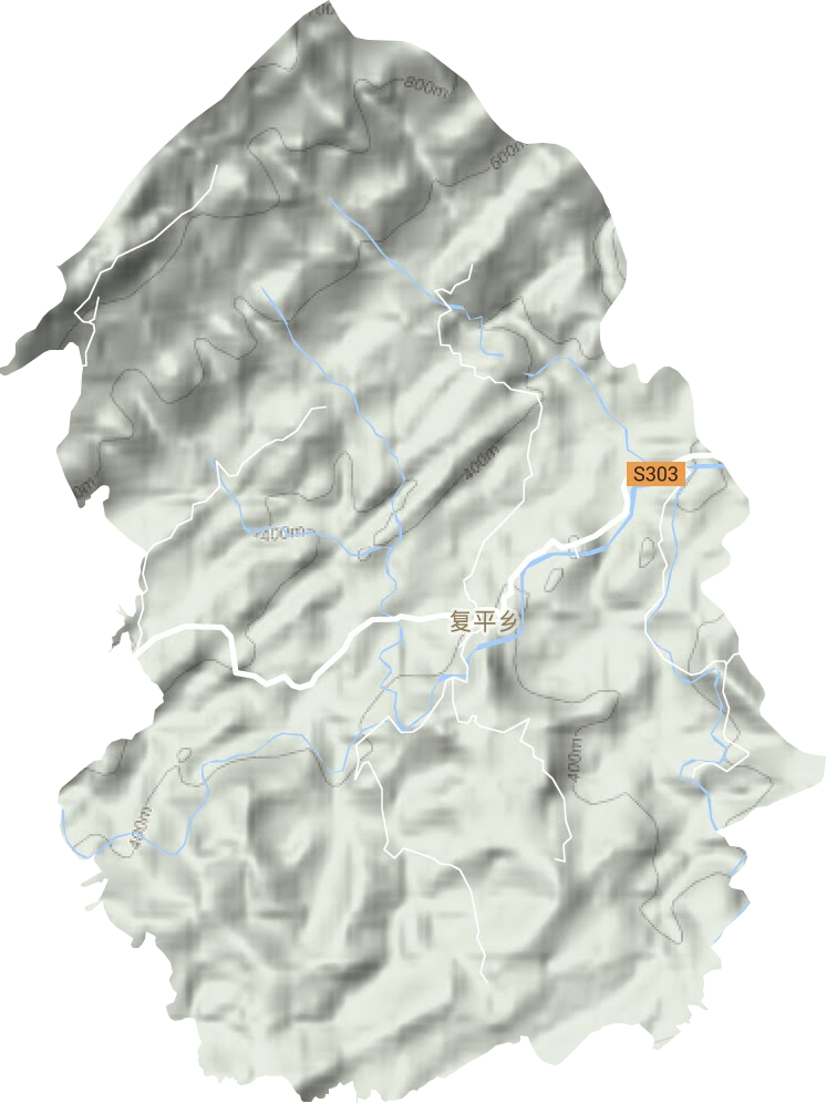 復平鄉地形圖