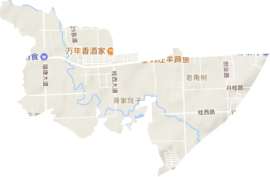 梁平縣雙桂工業園區地形圖