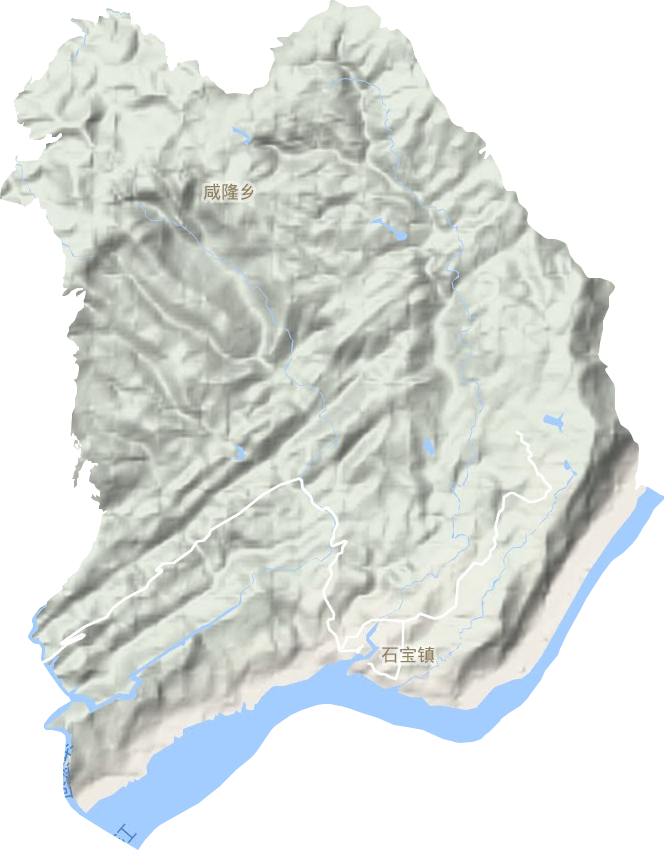 石寶鎮(zhèn)地形圖
