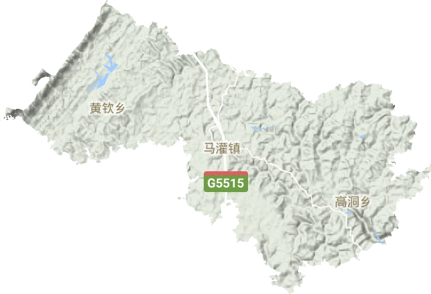 馬灌鎮地形圖