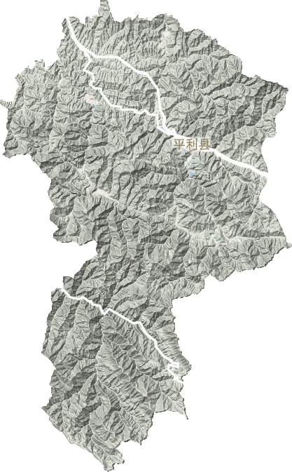 平利縣地形圖