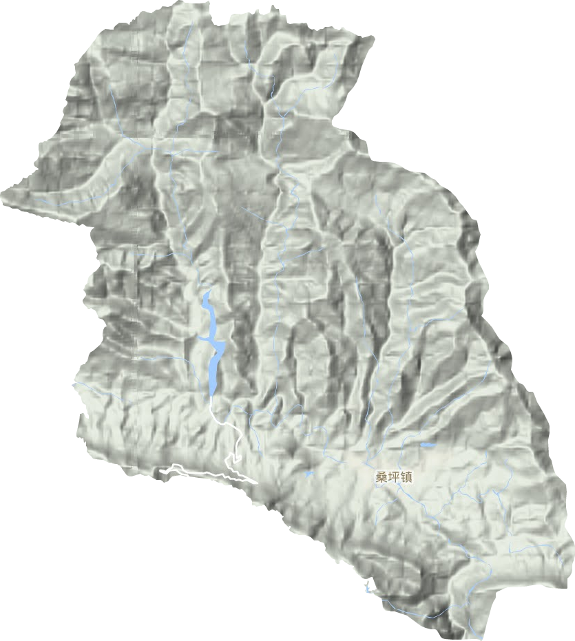 桑坪鎮(zhèn)地形圖