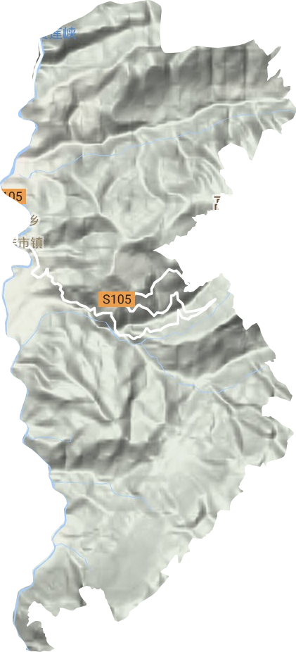 羊市鎮地形圖