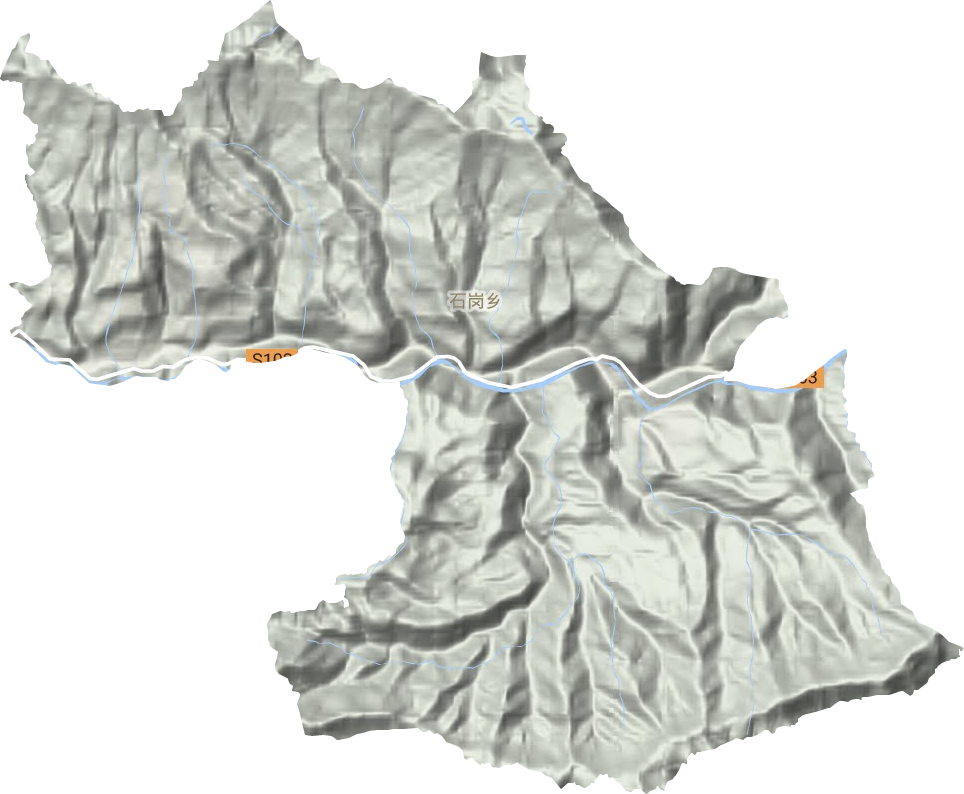 石崗鄉地形圖