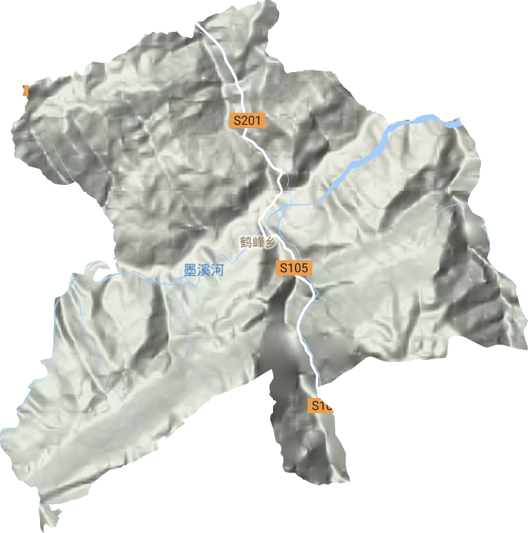鶴峰鄉地形圖