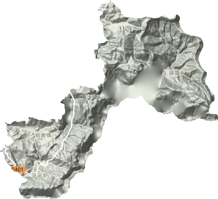 平河鄉(xiāng)地形圖