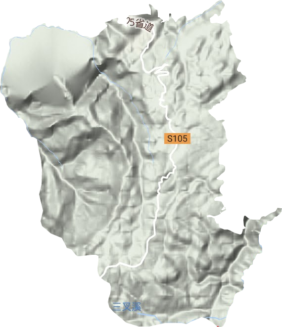 鄧家鄉地形圖