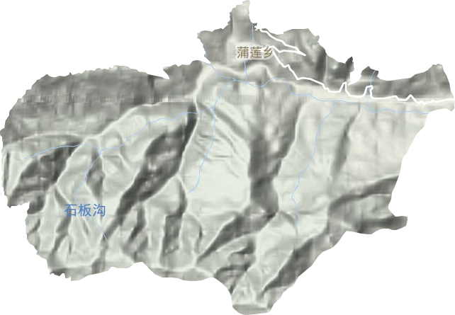 蒲蓮鄉地形圖