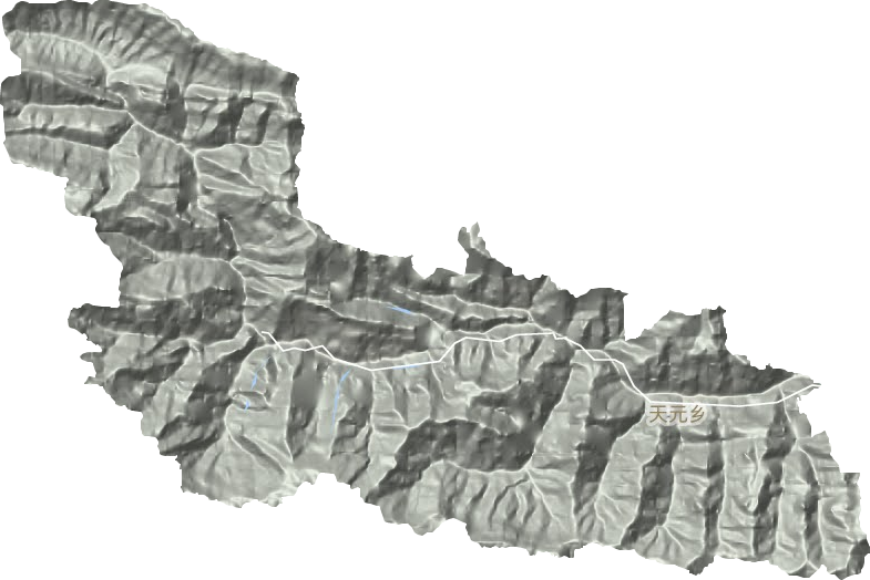 天元鄉(xiāng)地形圖