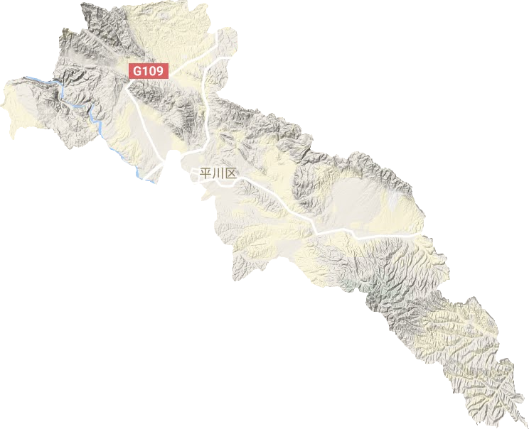 平川區(qū)地形圖
