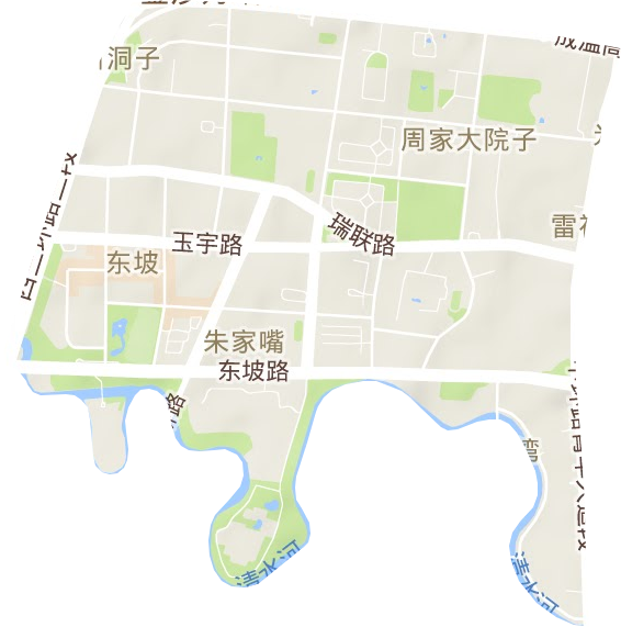 東坡街道地形圖
